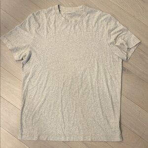Taylor Stitch Heather Light Gray Crew Tee